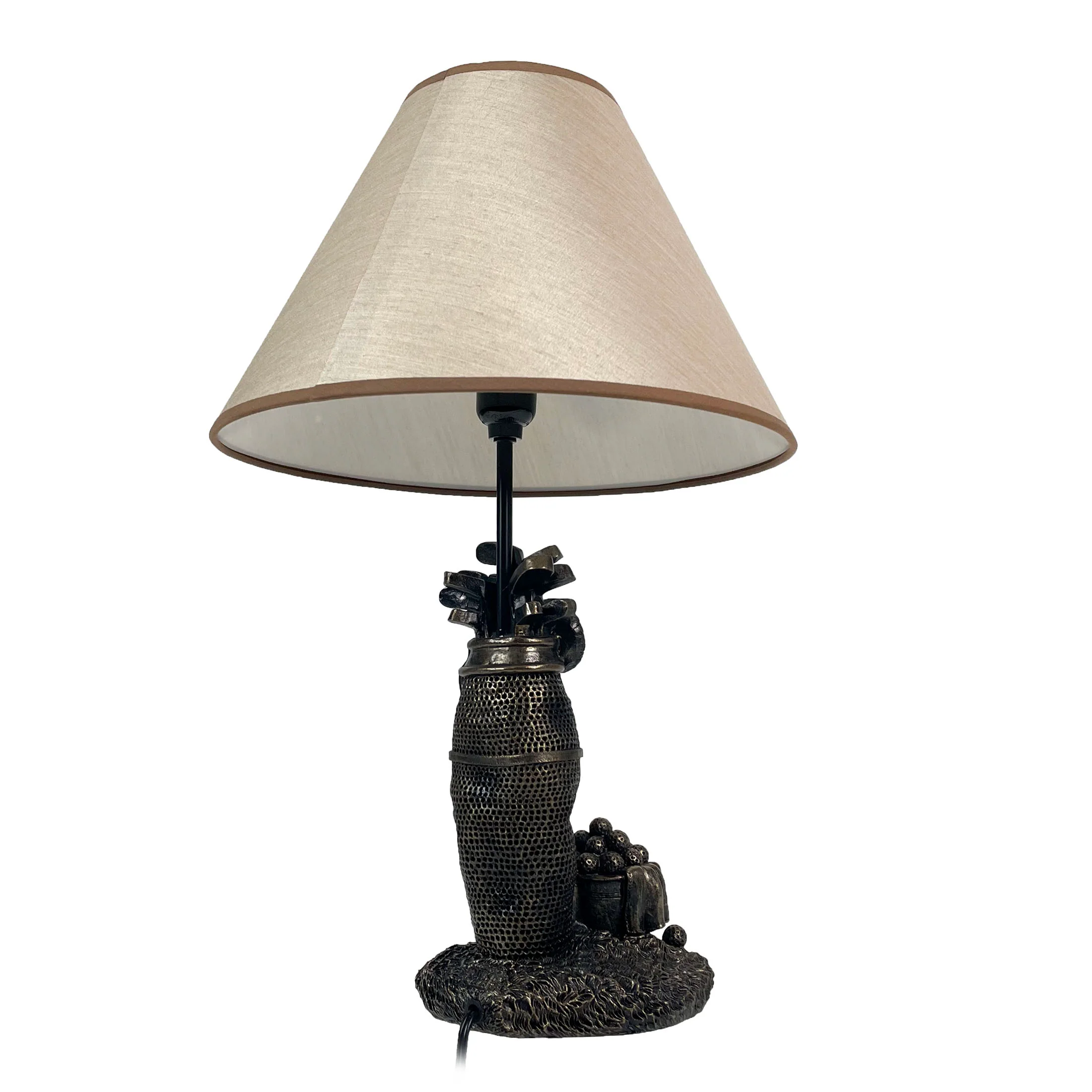 Golf Lovers Tee Time Light Golf Bag Table Lamp with Decorative Shade - Image 5