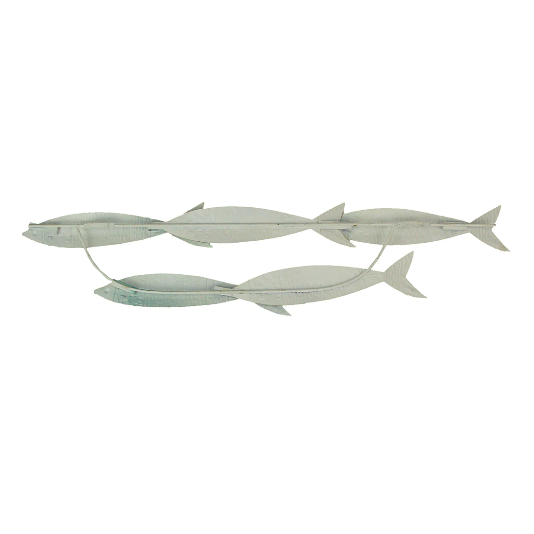 34 Inch Blue Metal School of Fish Coastal Wall Decor Sculpture Nautical Beach Home Art Abstract Decoration - Image 7