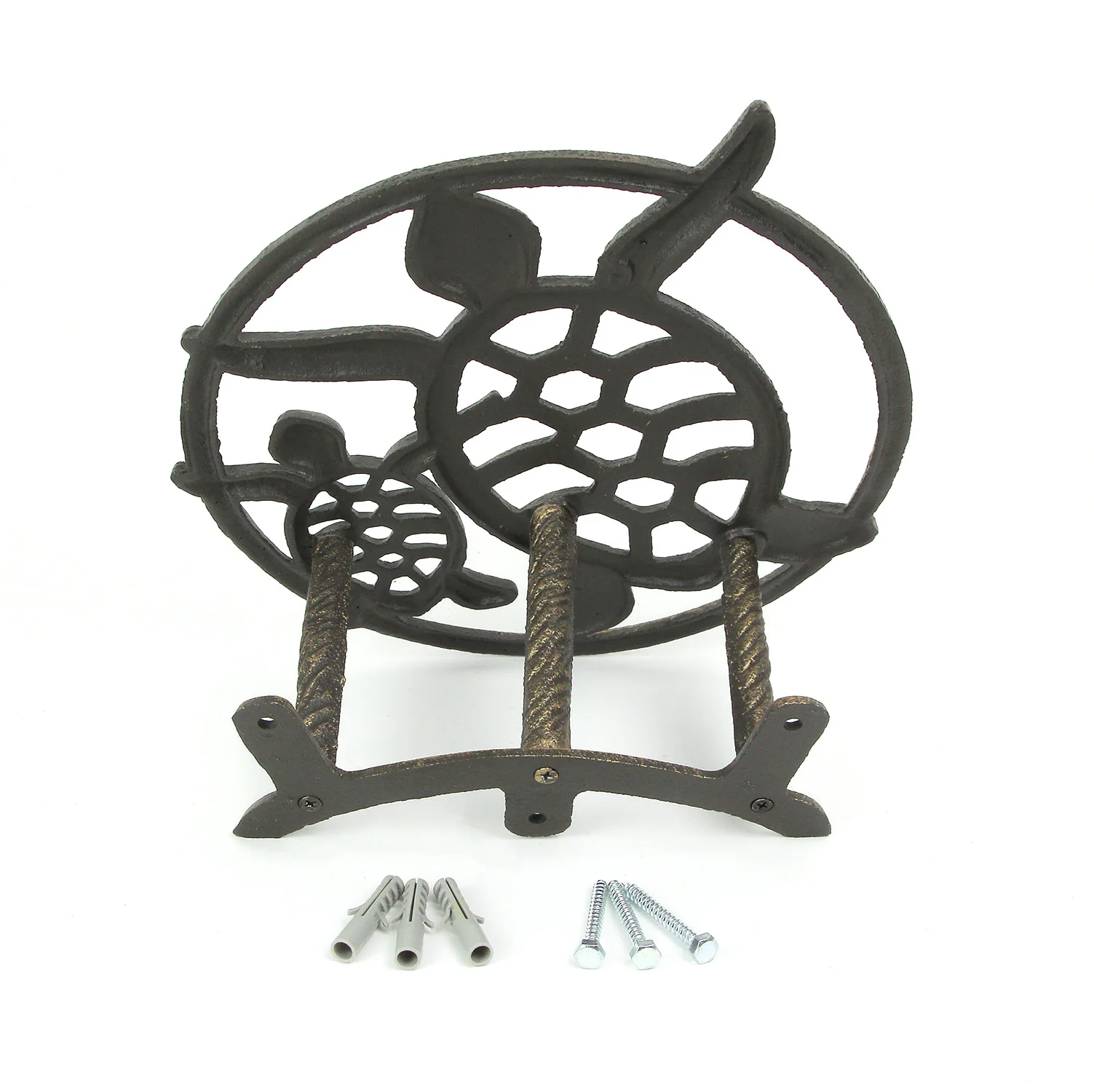 Cast Iron Sea Turtle Decorative Wall Mounted Hanging Garden Hose Holder - Image 10