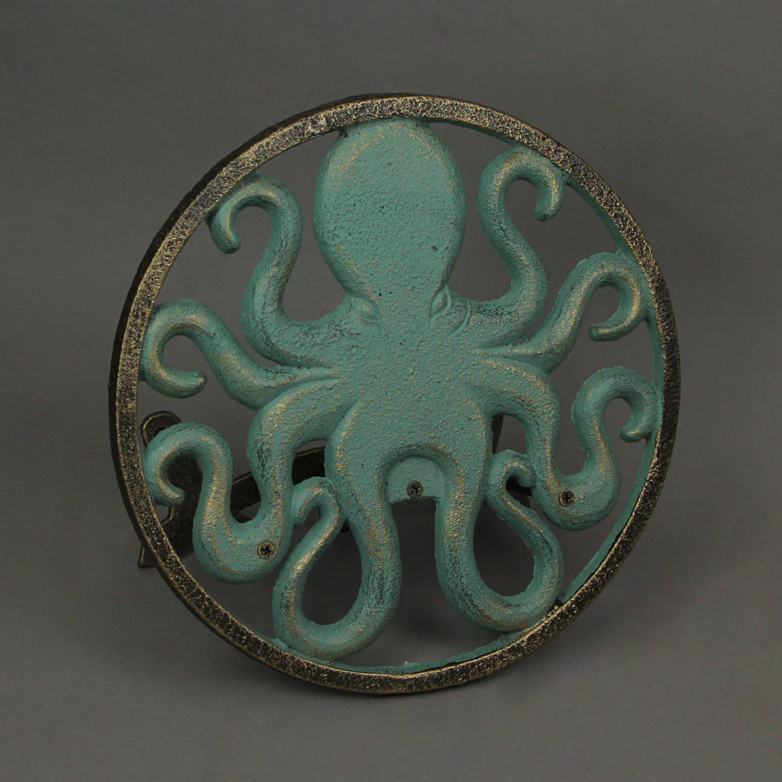 Cast Iron Octopus Decorative Wall Mounted Hanging Garden Hose Hanger Holder - Image 9