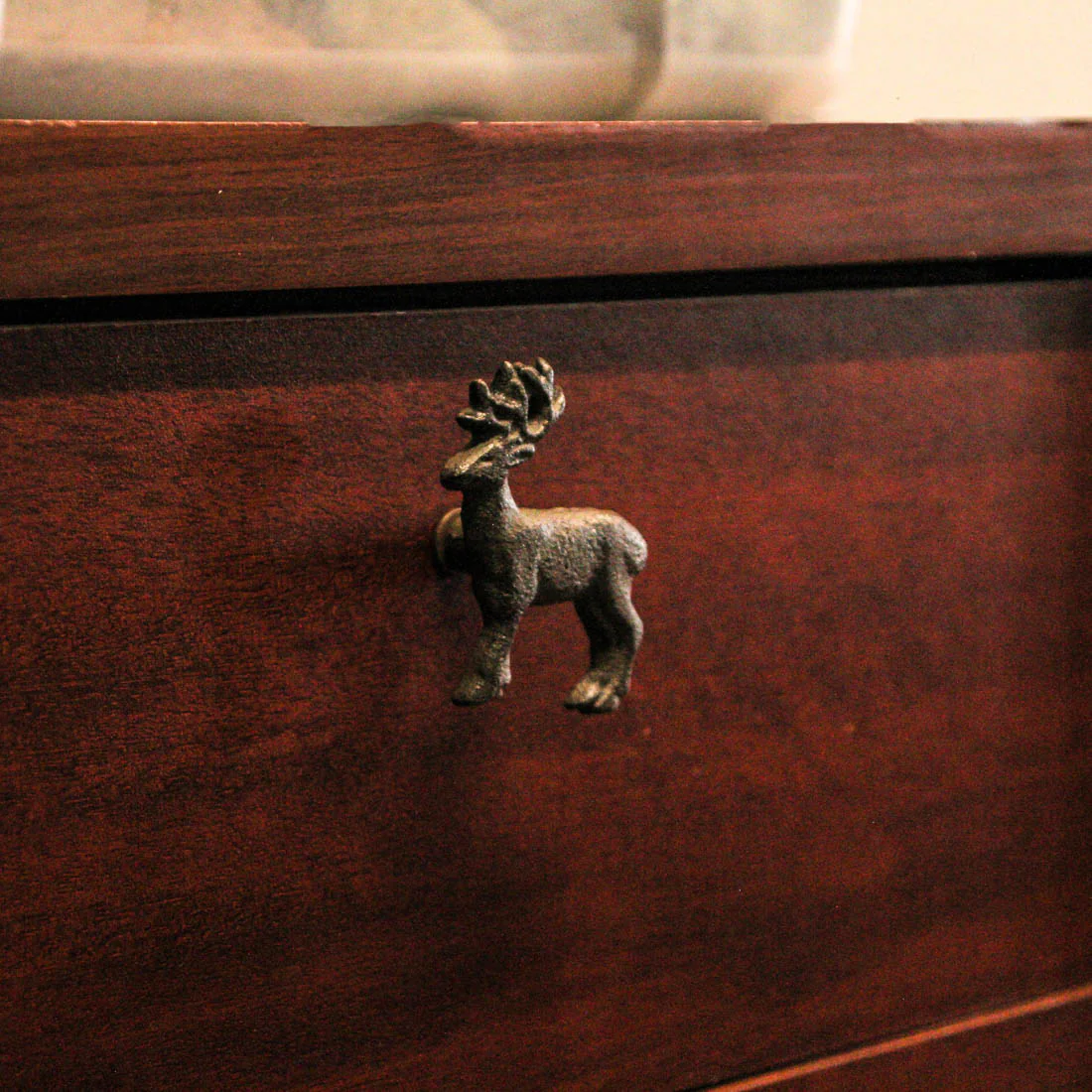 Set of 6 Cast Iron Deer Drawer Pulls Decorative Cabinet Knob Rustic Home Decor - Image 8