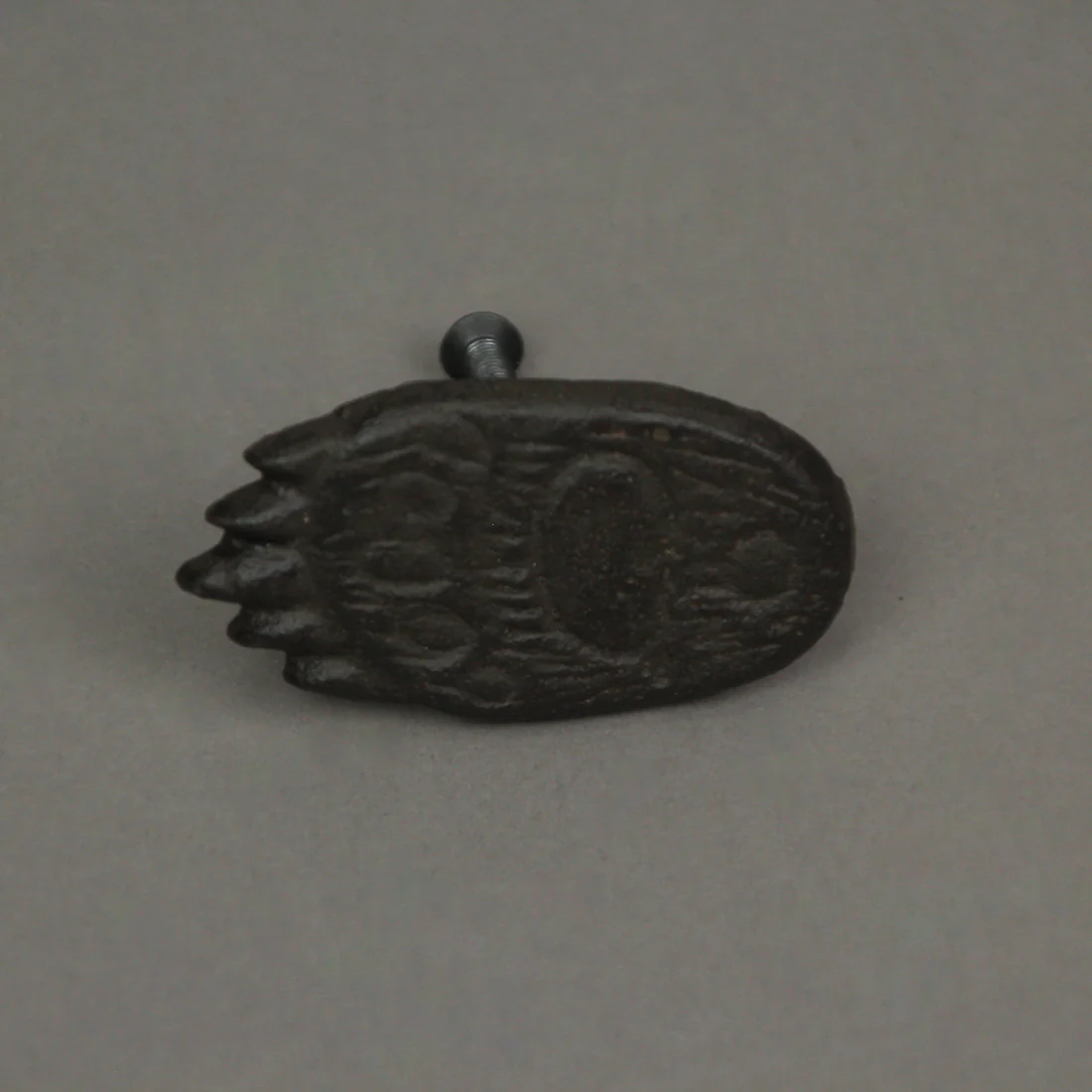 Set of 6 Cast Iron Animal Tracks Bear Foot Cabinet Knob Drawer Pulls Cabin Decor - Image 4