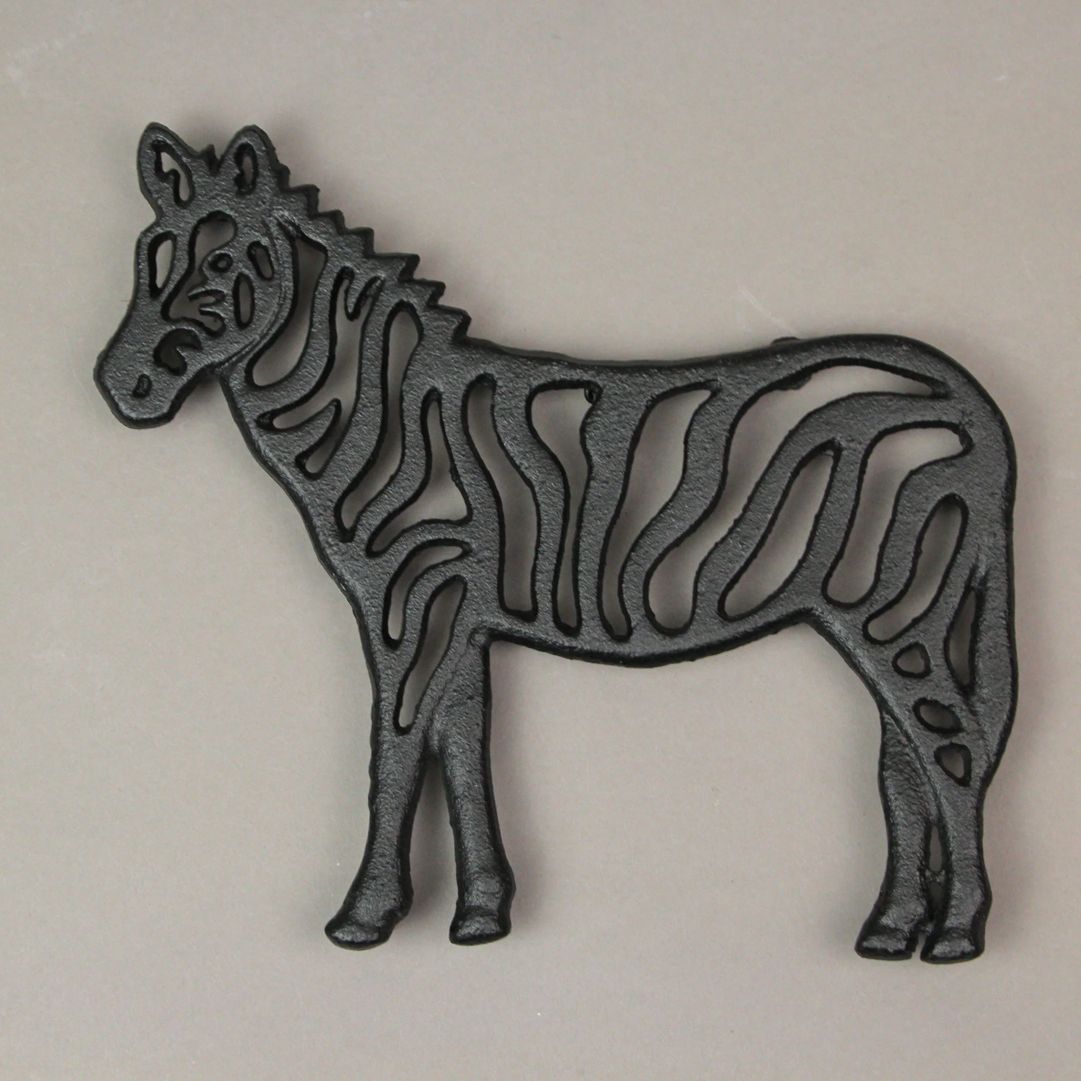 Set of 3 Black Cast Iron Safari Animal Kitchen Trivets Decorative Wall Hanging Art - Image 7