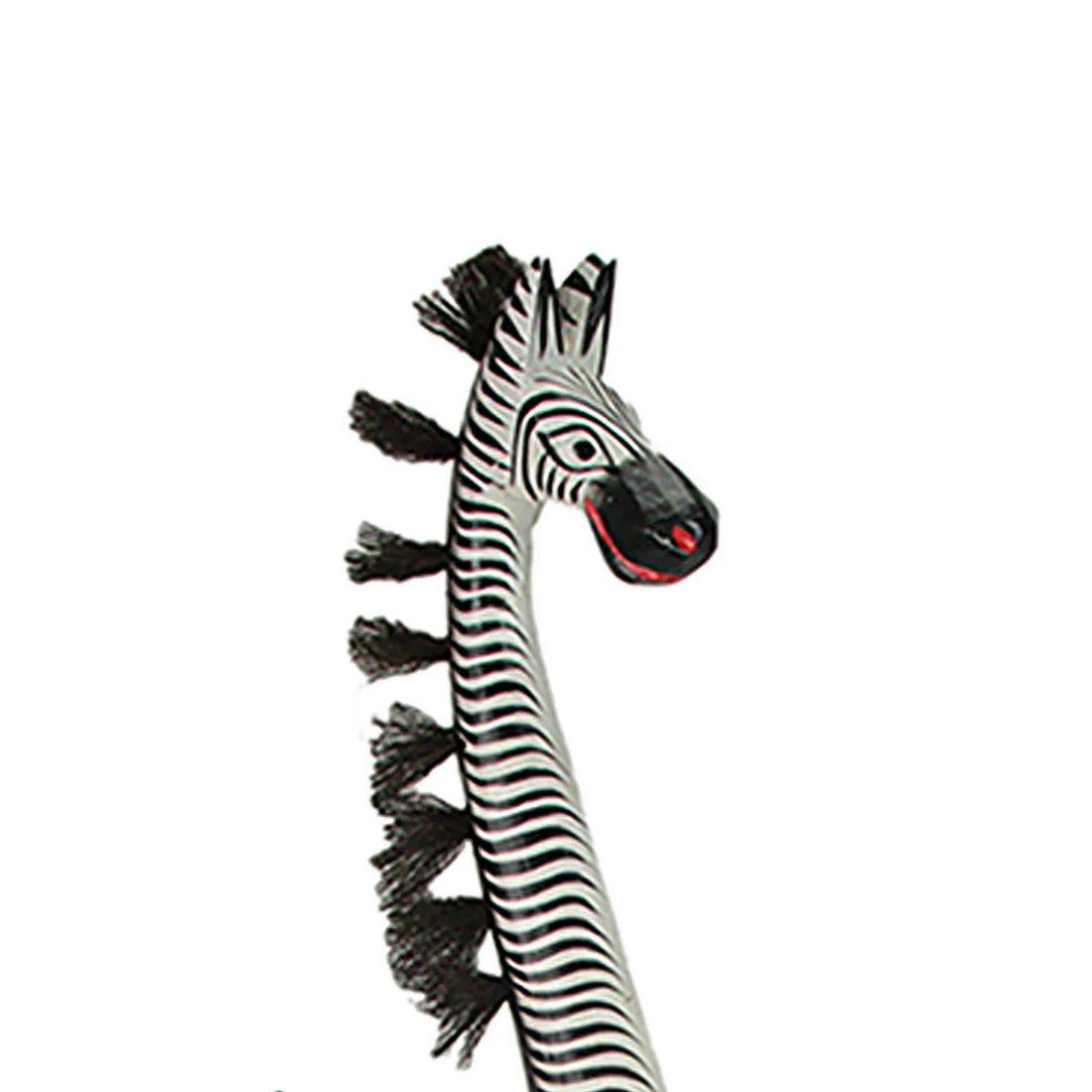 36-Inch Hand-Carved Wooden African Statues - Exquisite Zebra and Giraffe Sculptures - Indigenous Indonesia Art Decor - Elegant Home Figurines Set - Image 14